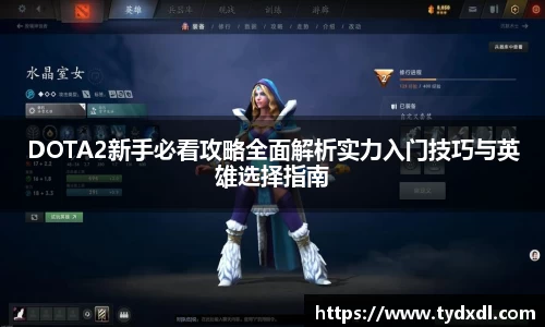 DOTA2新手必看攻略全面解析实力入门技巧与英雄选择指南