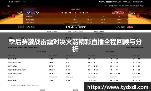 季后赛激战雷霆对决火箭精彩直播全程回顾与分析